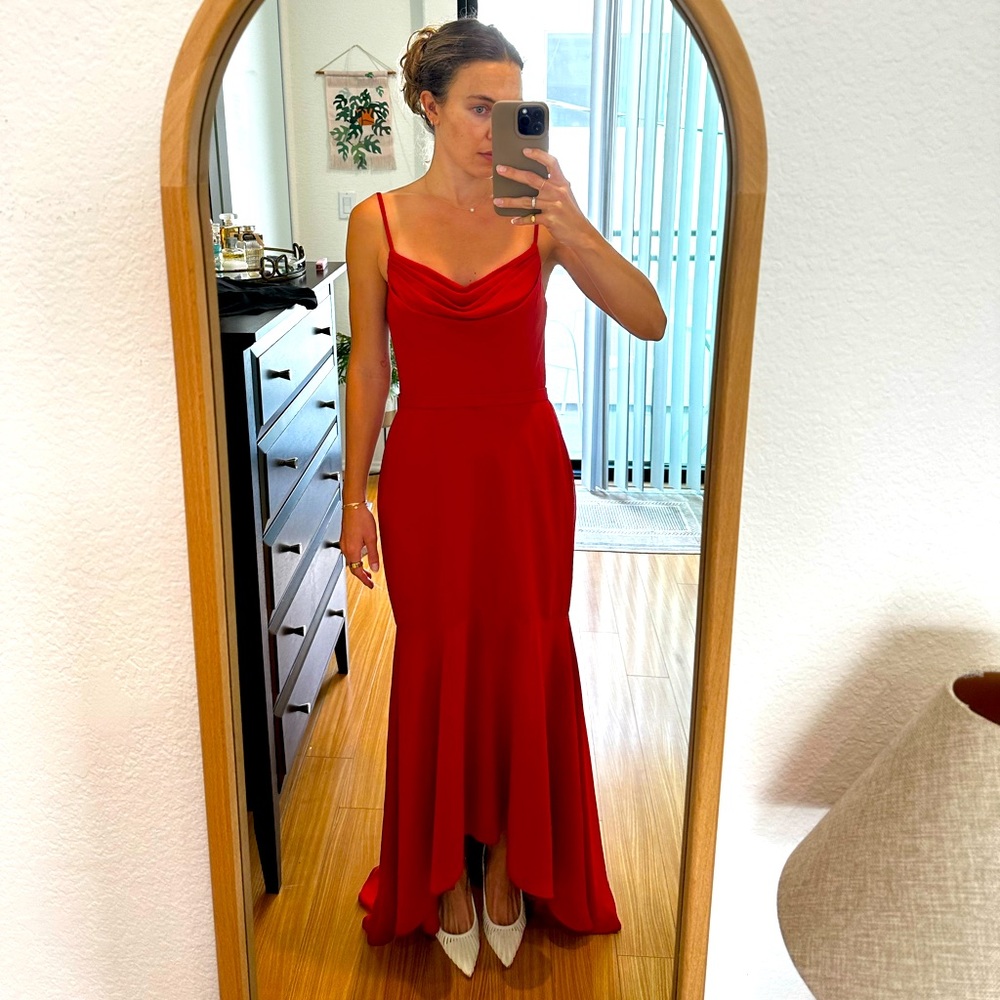Azazie Rust Bridesmaid Dress